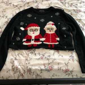 Cropped ugly christmas sweater